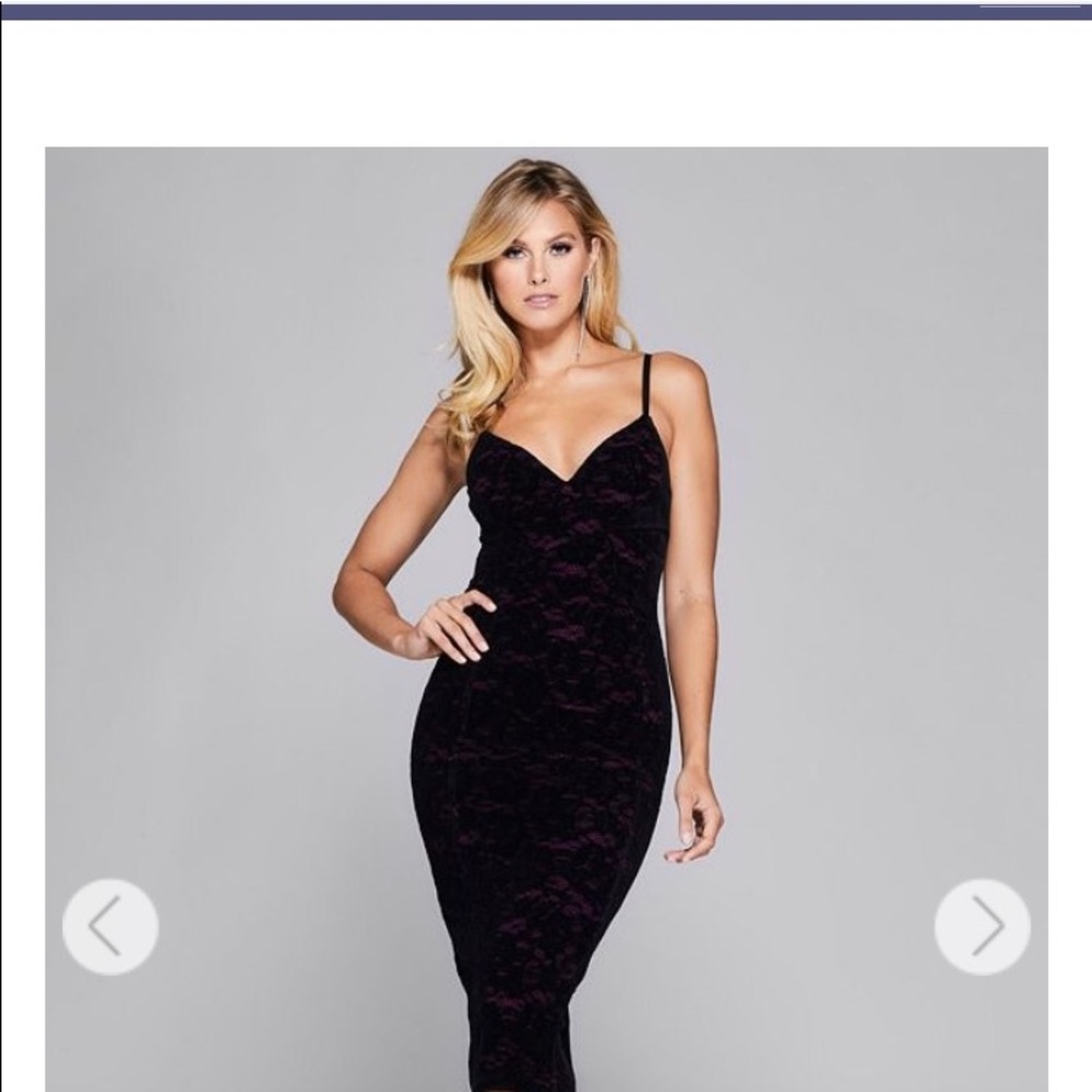 Marciano lace velvet dress